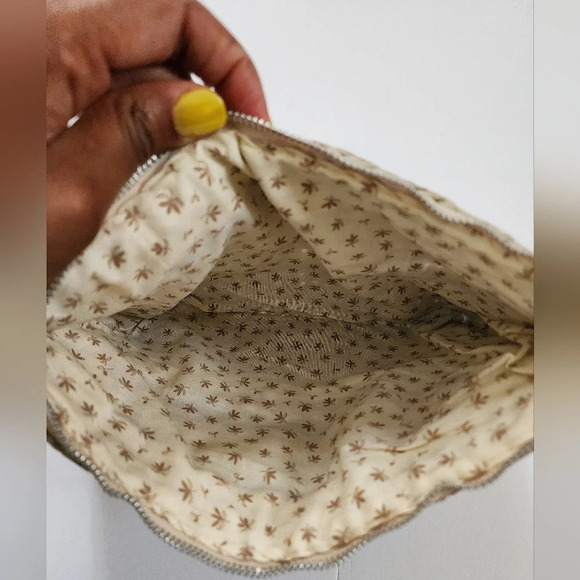 Geometric Moroccan Style Wicher Zip Coin Purse Colorful Handbag Receipts Bag - Picture 3 of 12